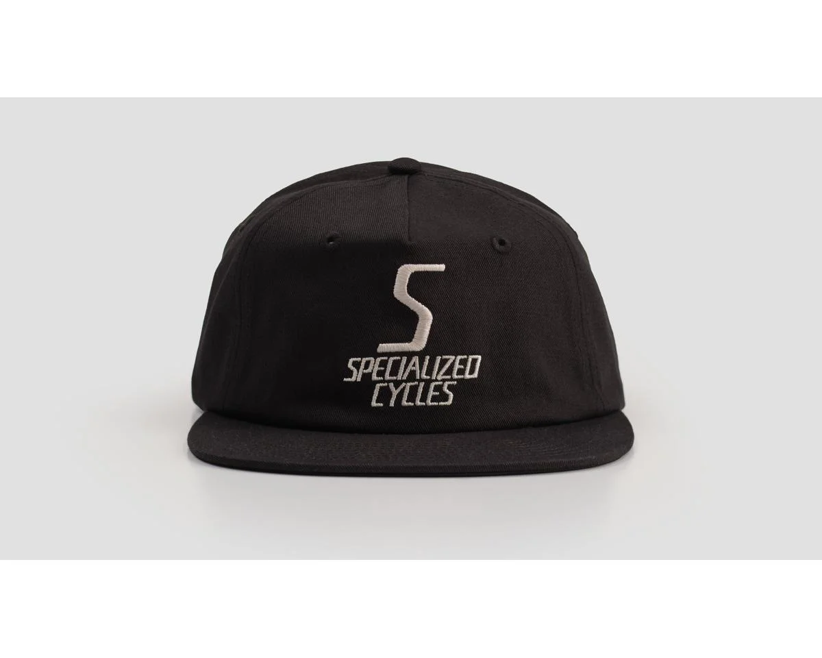 Specialized S-Cycles 5 Panel Pinch Front Hat (Black) (Universal Adult)
